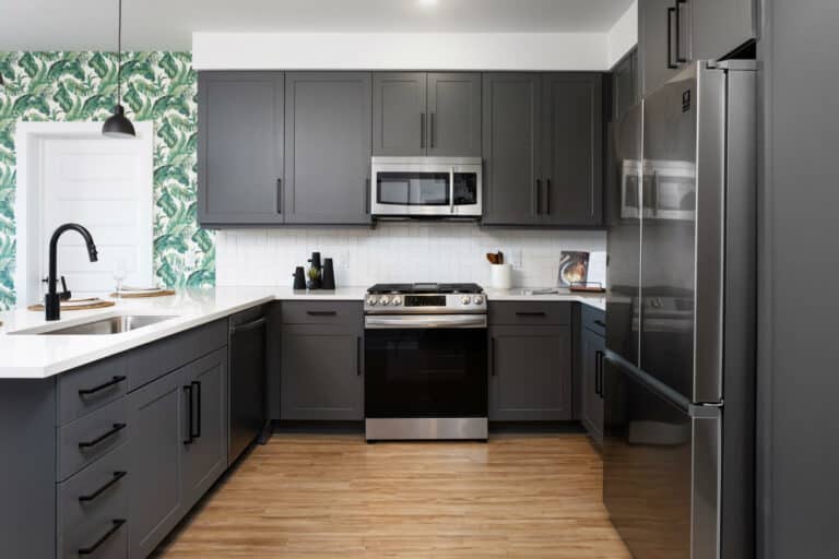 Olivine Apartments in Littleton, CO luxury designer kitchens.